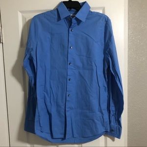 Men’s express extra slim fit button down shirt